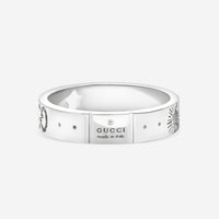 Gucci Icon 18K White Gold Band Ring YBC607339002010 MSRP $1,150 - THE SOLIST