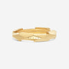 GUCCI Link to Love Studded 18kt Yellow Gold Ring YBC662177001008 MSRP $1,500 - THE SOLIST