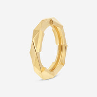 GUCCI Link to Love Studded 18kt Yellow Gold Ring YBC662177001008 MSRP $1,500 - THE SOLIST