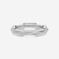 GUCCI Link to Love Studded 18kt White Gold Ring YBC662177002012 MSRP $1,600 - THE SOLIST