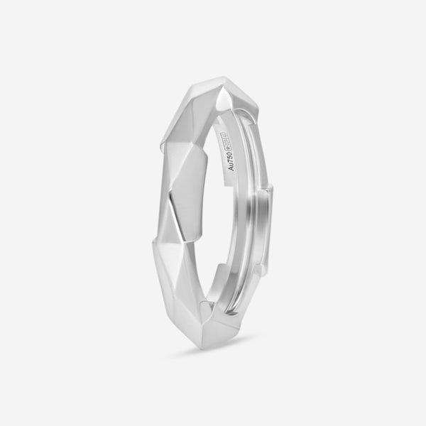 GUCCI Link to Love Studded 18kt White Gold Ring YBC662177002012 MSRP $1,600 - THE SOLIST