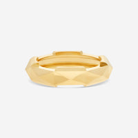 GUCCI Link to Love Studded 18kt Yellow Gold Ring YBC662188001011 MSRP $1,850 - THE SOLIST