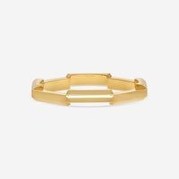 GUCCI Link to Love 18kt Yellow Gold Ring YBC662194001018 MSRP $990 - THE SOLIST