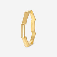 GUCCI Link to Love 18kt Yellow Gold Ring YBC662194001018 MSRP $990 - THE SOLIST