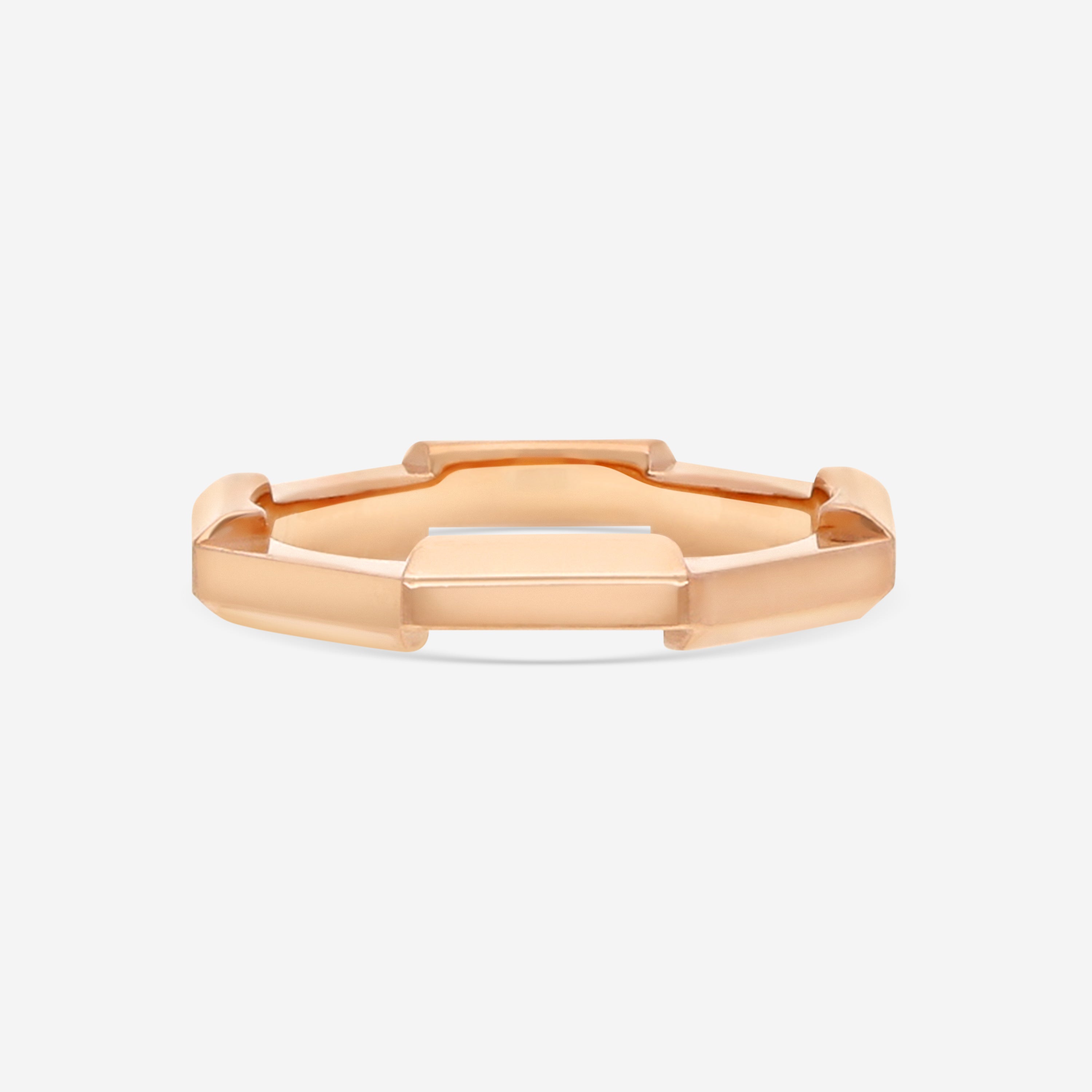 GUCCI Link to Love 18kt Pink Gold Ring YBC662194002007 - THE SOLIST
