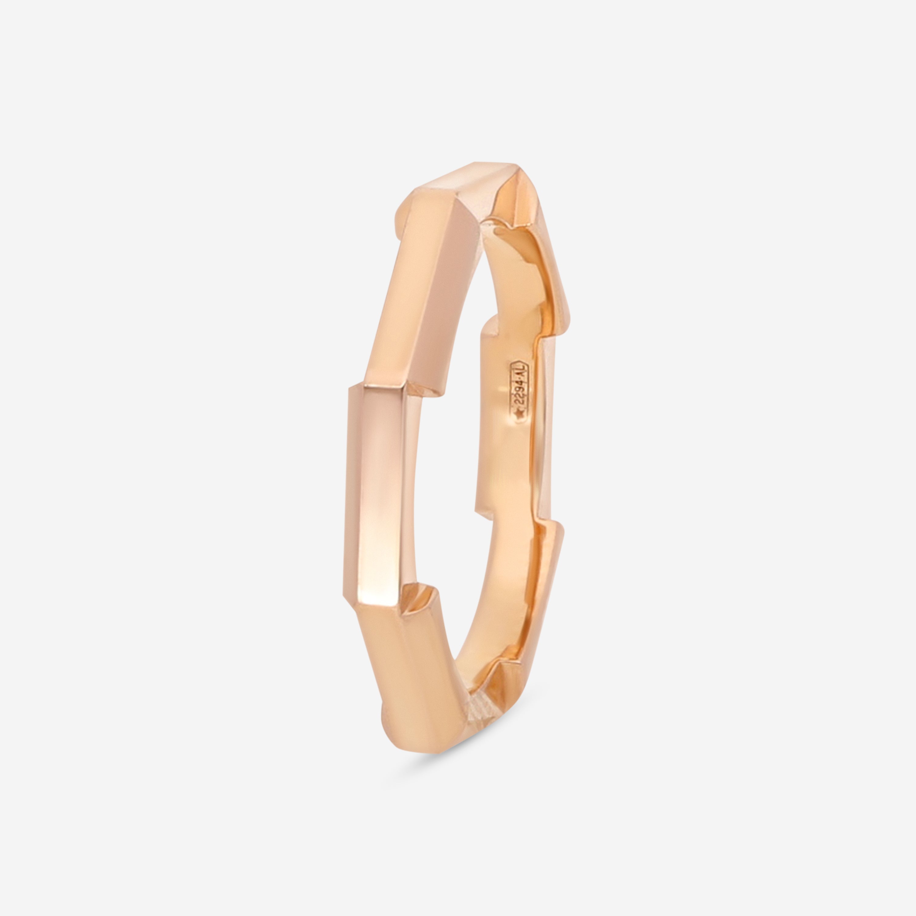 GUCCI Link to Love 18kt Pink Gold Ring YBC662194002007 - THE SOLIST