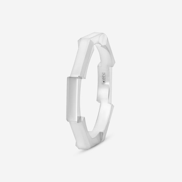 GUCCI Link to Love 18kt White Gold Ring YBC662194003012 MSRP $1,070 - THE SOLIST