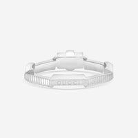 Gucci Link to Love 18K White Gold and Diamond Solitaire Ring YBC662457001013 MSRP $3,150 - THE SOLIST