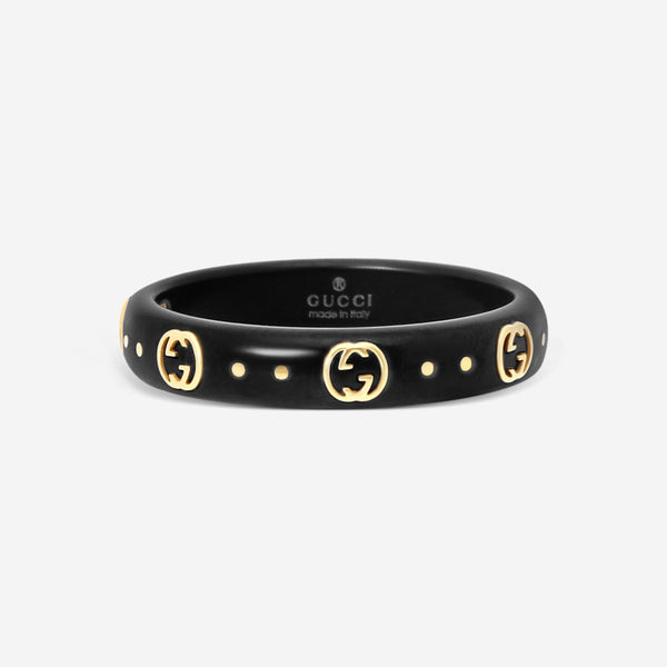 Gucci Icon 18K Yellow Gold and Corundum Band Ring YBC679262001016 MSRP $750 - THE SOLIST