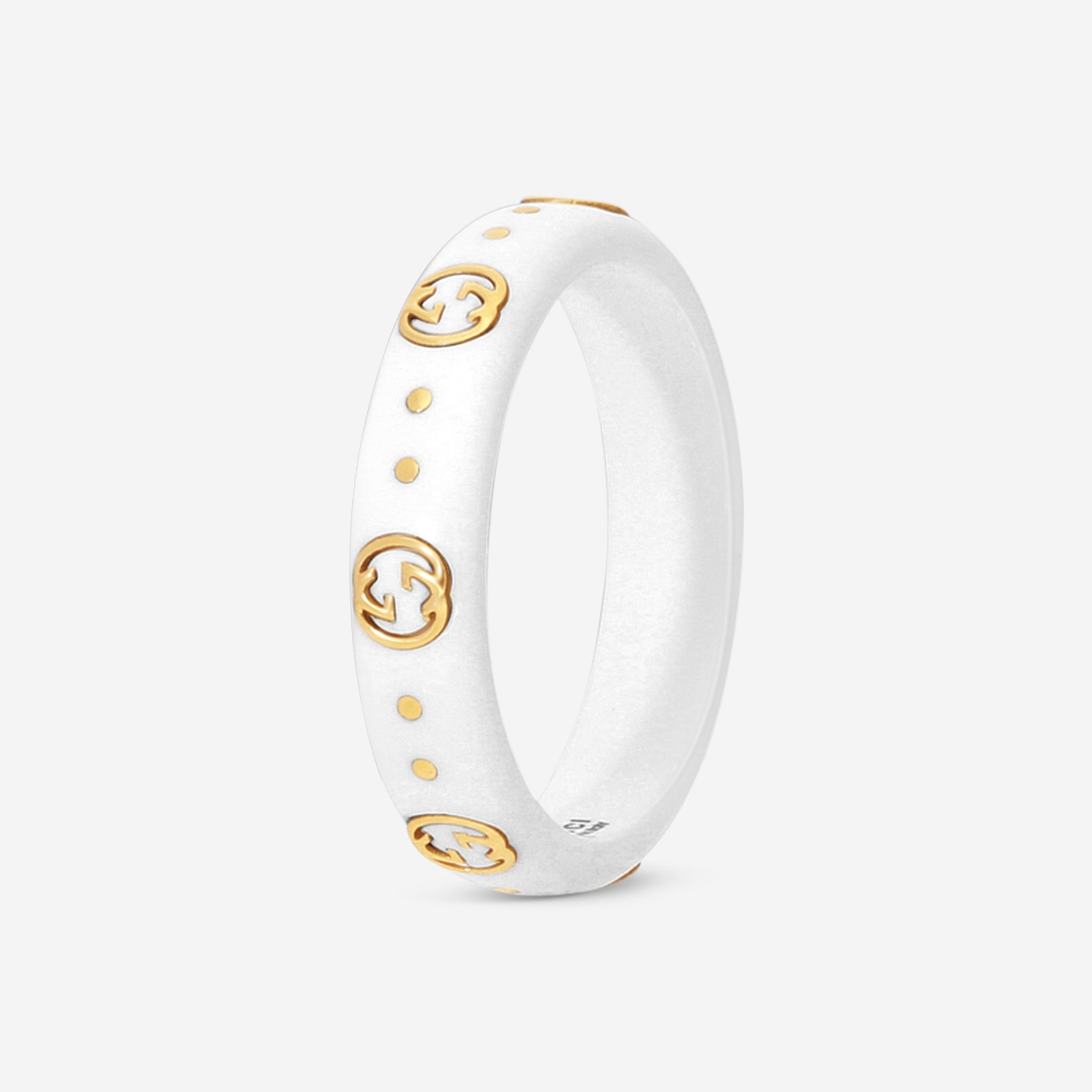 Gucci Icon 18K Yellow Gold and Zirconia Band Ring YBC679262002011 MSRP $750 - THE SOLIST