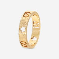 Gucci Icon 18K Yellow Gold Band Ring YBC727729001009 MSRP $1,350 - THE SOLIST