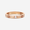 Gucci Icon 18K Rose Gold and Diamond Band Ring YBC727892001015 MSRP $1,500 - THE SOLIST