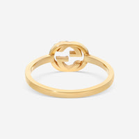 Gucci 18K Yellow Gold & Diamond Ring YBC729412002012 MSRP $1,800 - THE SOLIST