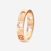 Gucci Icon 18K Rose Gold Band Ring YBC729460001014 MSRP $1,350 - THE SOLIST