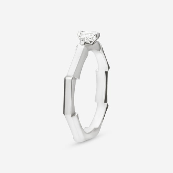 GUCCI Link to Love 18kt White Gold and Diamond Ring YBC744971002015 MSRP $3,450 - THE SOLIST