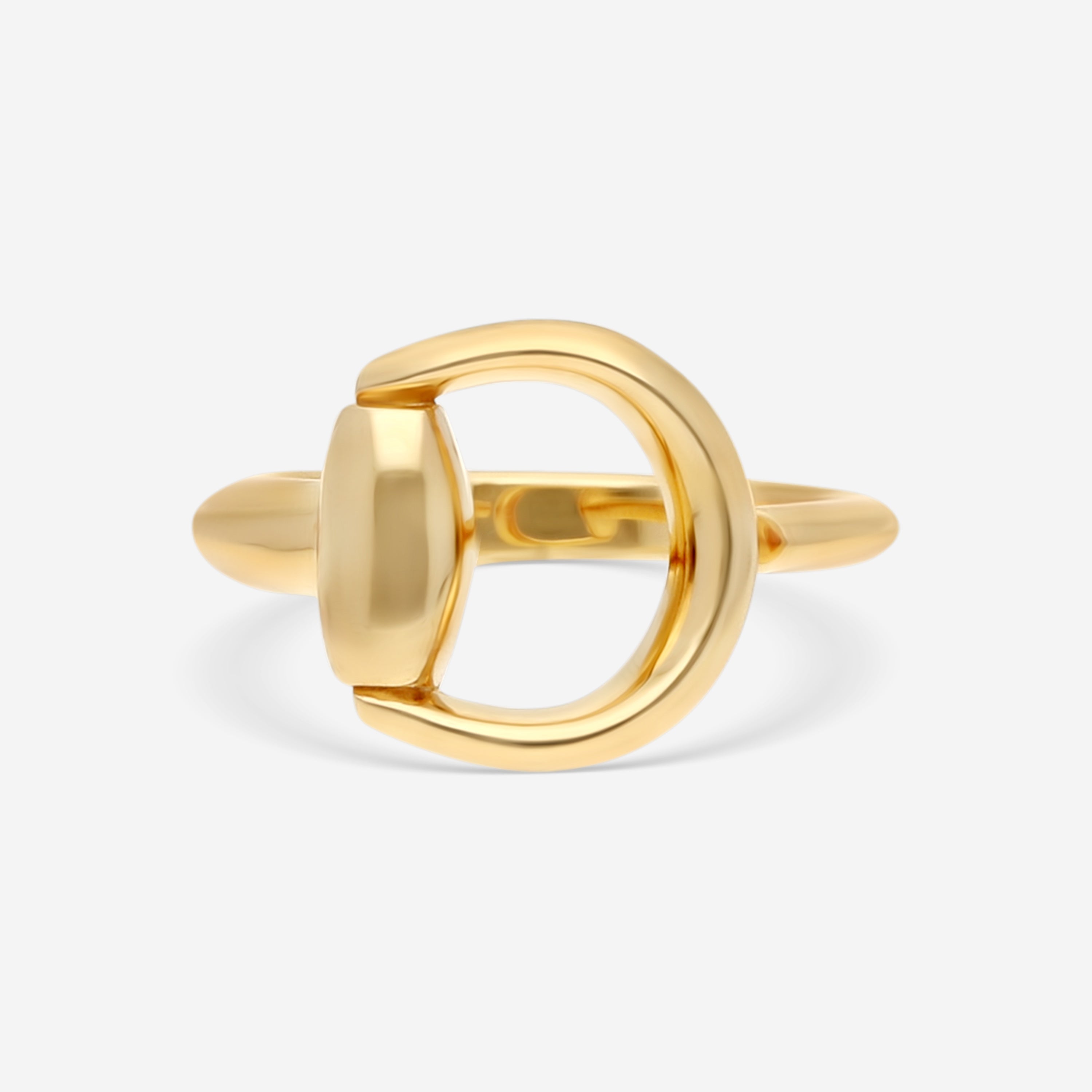 Gucci Horsebit 18K Yellow Gold Ring YBC795651001010 | THE SOLIST