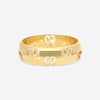 Gucci Icon 18K Yellow Gold Band Ring YBC804335001017 MSRP $1,850 - THE SOLIST