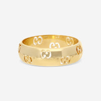 Gucci Icon 18K Yellow Gold Band Ring YBC804335001017 MSRP $1,850 - THE SOLIST