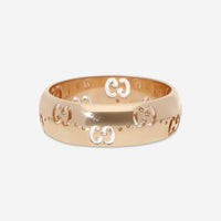 Gucci Icon 18K Rose Gold Band Ring YBC804335002013 MSRP $1,850 - THE SOLIST