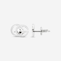Gucci GG Running 18K White Gold Stud Earrings YBD09407400100U MSRP $790 - THE SOLIST