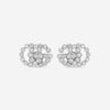 Gucci GG Running 18K White Gold and Diamond Stud Earrings YBD48167600300U MSRP $2,450 - THE SOLIST