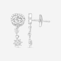Gucci Flora 18K White Gold and Diamond Earrings YBD58183000100U MSRP $3,250 - THE SOLIST