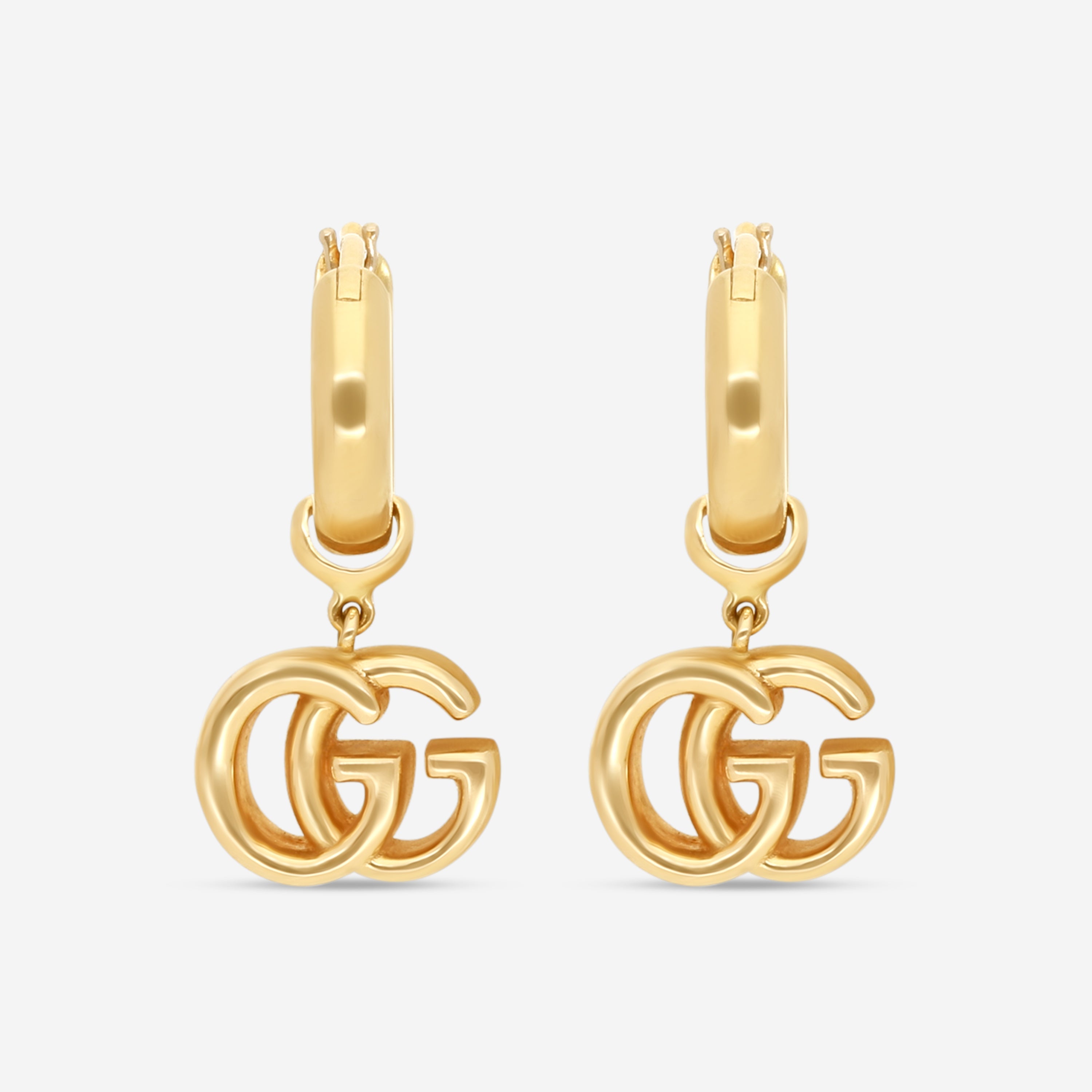Gucci GG Running 18K Yellow Gold Earrings YBD58201700100U MSRP $2,980 - THE SOLIST