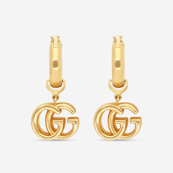 Gucci GG Running 18K Yellow Gold Earrings YBD58201700100U MSRP $2,980 - THE SOLIST