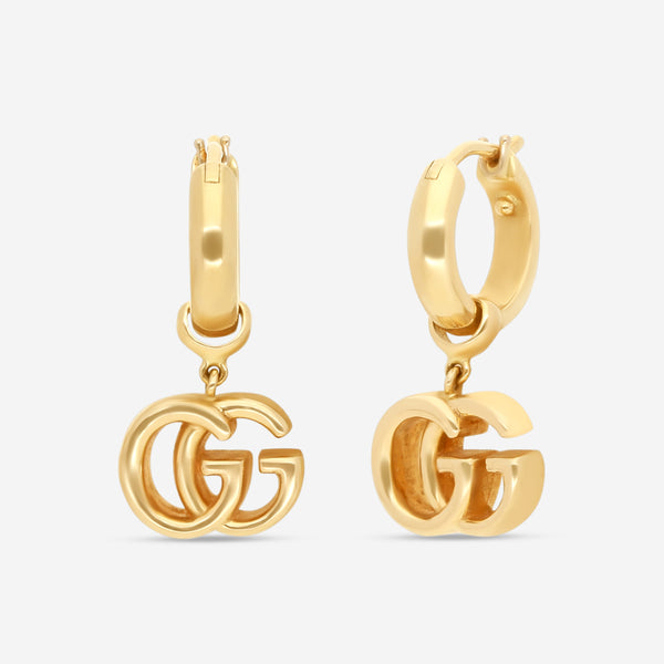 Gucci GG Running 18K Yellow Gold Earrings YBD58201700100U MSRP $2,980 - THE SOLIST
