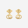 Gucci Double G & Star 18K Yellow Gold Dangle Earrings YBD64860400100U MSRP $850 - THE SOLIST