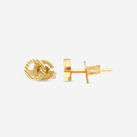 Gucci Double G Motif 18K Yellow Gold Stud Earrings YBD65221900100U MSRP $750 - THE SOLIST