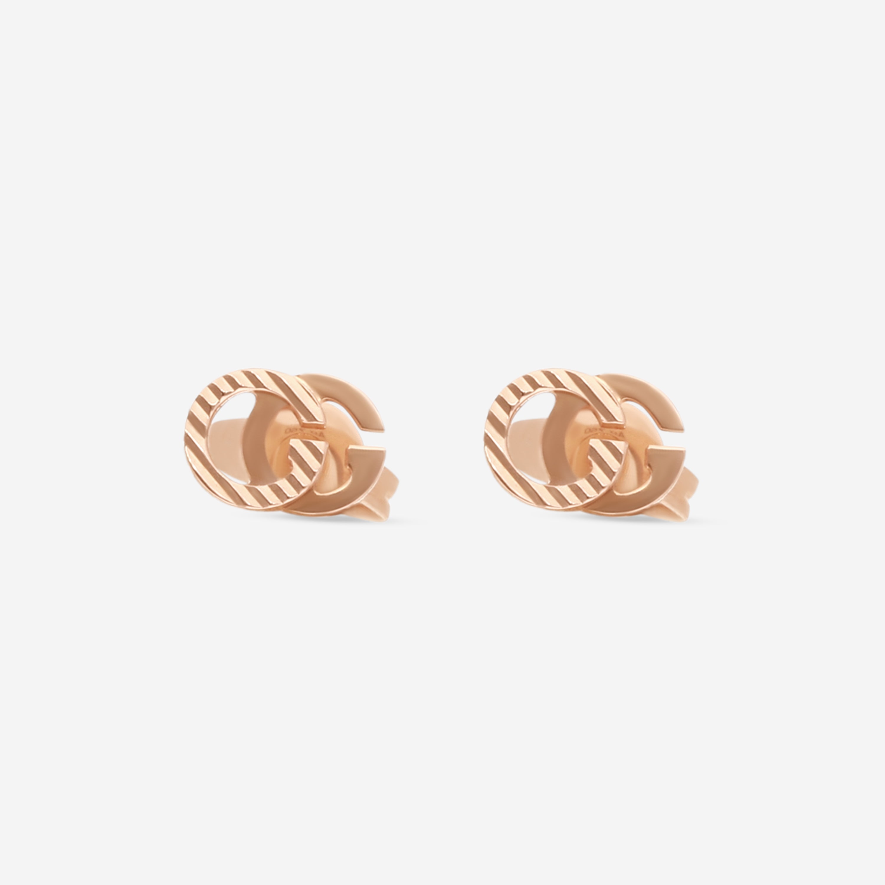 Gucci GG Running 18K Rose Gold Stud Earrings YBD65221900300U MSRP $750 - THE SOLIST