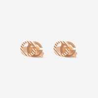 Gucci GG Running 18K Rose Gold Stud Earrings YBD65221900300U MSRP $750 - THE SOLIST