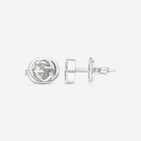 GUCCI Interlocking G Motif in 18kt White Gold Earrings YBD66211100200U - THE SOLIST