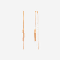Gucci Link to Love 18K Rose Gold Drop Earrings MSRP $1,450 YBD66211500200U - THE SOLIST