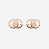 Gucci GG Running 18K Rose Gold Earrings YBD70280100100U MSRP $750 - THE SOLIST