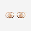 Gucci GG Running 18K Rose Gold Earrings YBD70280100100U MSRP $750 - THE SOLIST