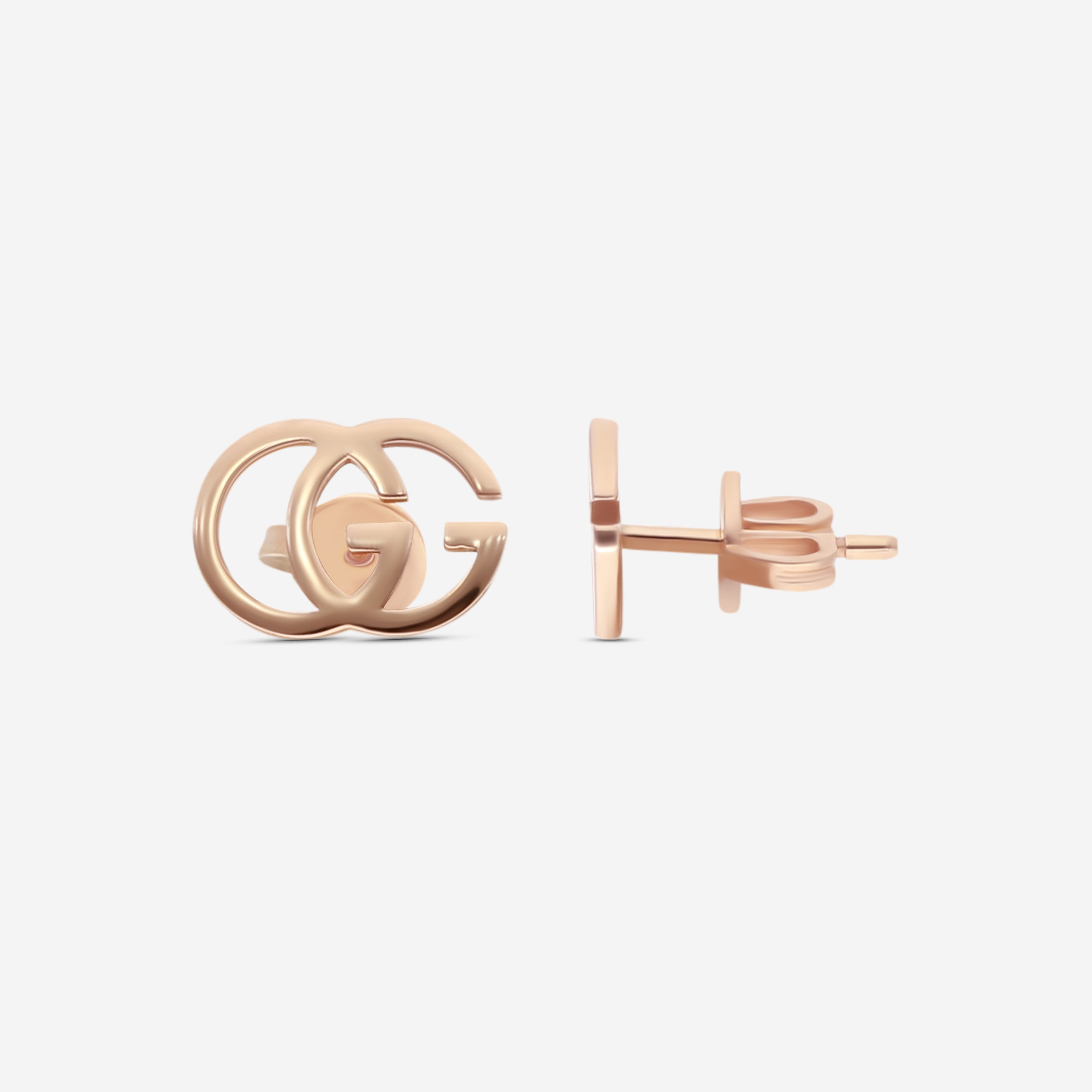 Gucci GG Running 18K Rose Gold Earrings YBD70280100100U MSRP $750 - THE SOLIST