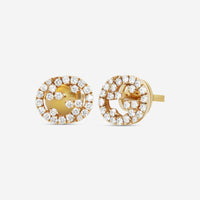 Gucci 18K Yellow Gold and Diamonds Stud Earrings YBD72940800200U MSRP $3,250 - THE SOLIST