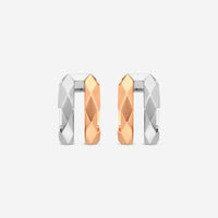 Gucci Link to Love 18K Rose and White Gold Earrings YBD74566800100U MSRP $4,350 - THE SOLIST