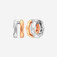 Gucci Link to Love 18K Rose and White Gold Earrings YBD74566800100U MSRP $4,350 - THE SOLIST