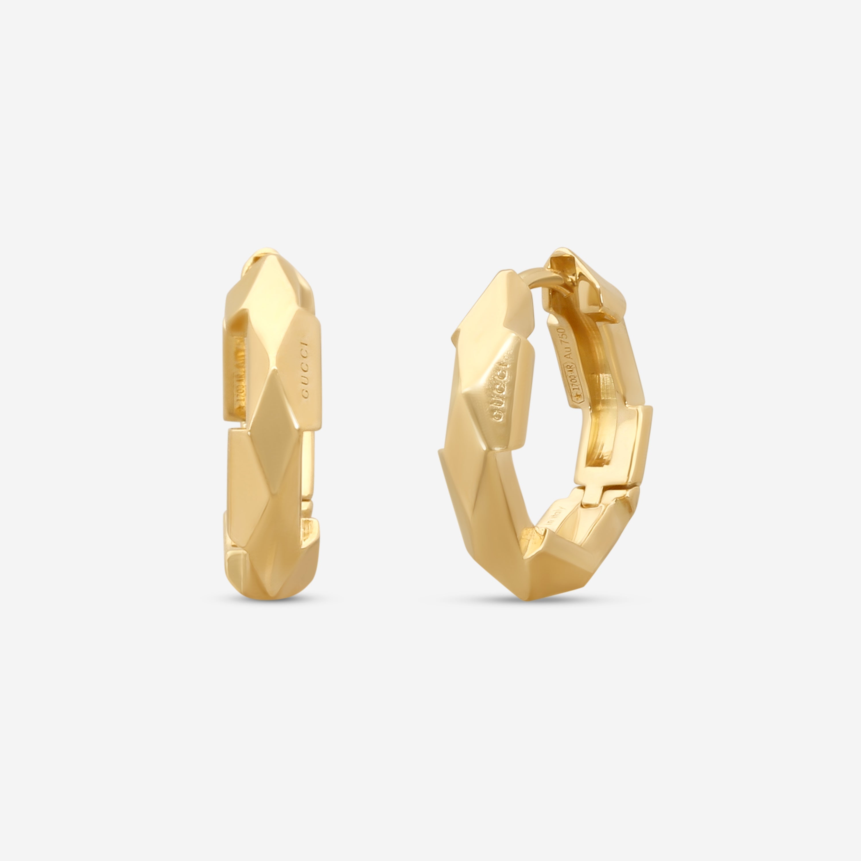 Link to Love 18K Yellow Gold Hoop Earrings YBD786727002