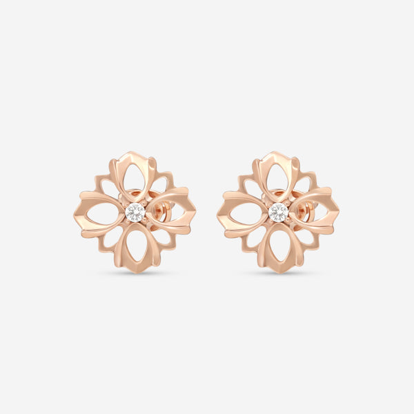 Gucci 18K Rose Gold with Central Diamonds Earrings YBD79624800100U MSRP $2,800 - THE SOLIST