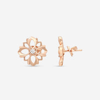 Gucci 18K Rose Gold with Central Diamonds Earrings YBD79624800100U MSRP $2,800 - THE SOLIST