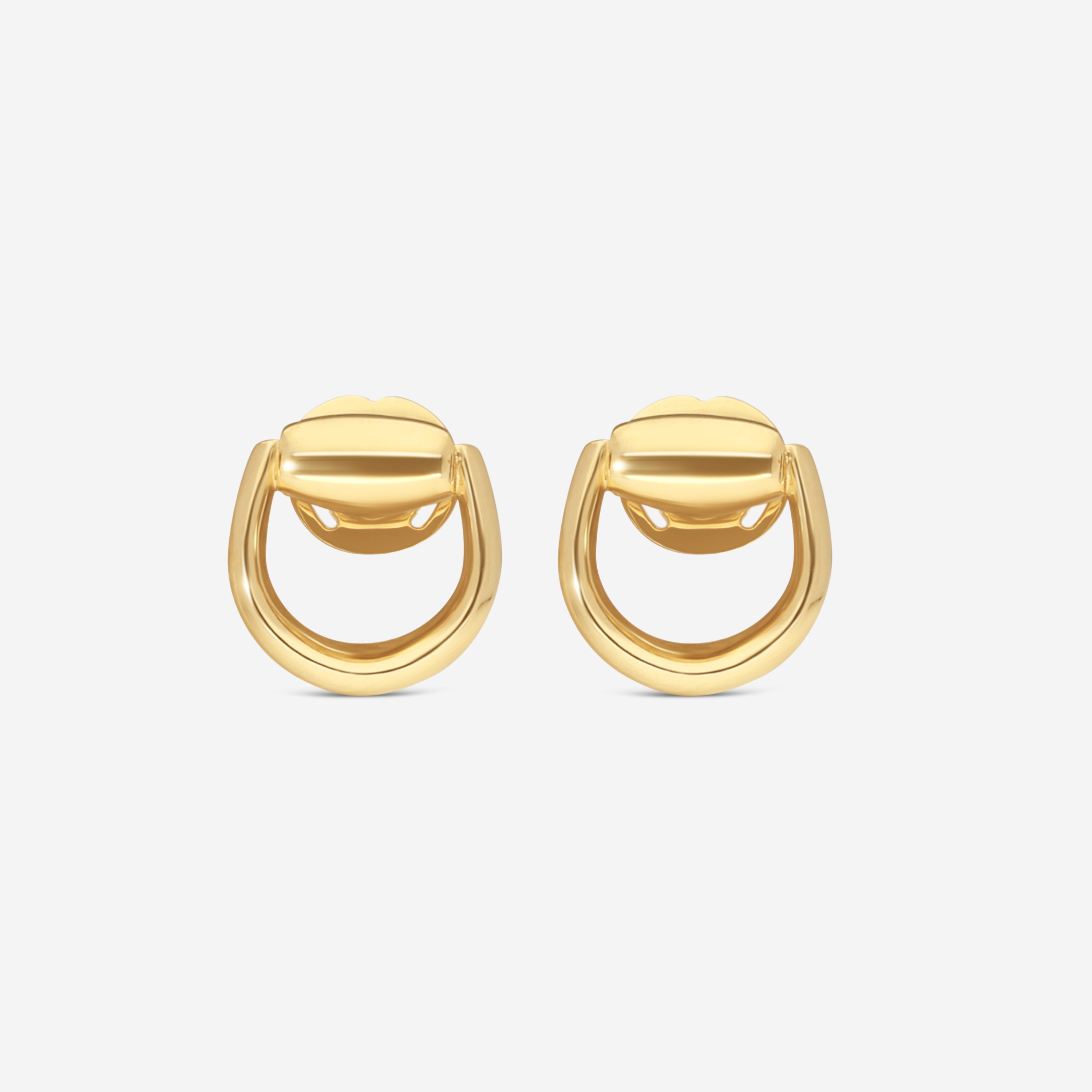 Gucci Horsebit 18K Yellow Gold Stud Earrings YBD80009800100U - THE SOLIST