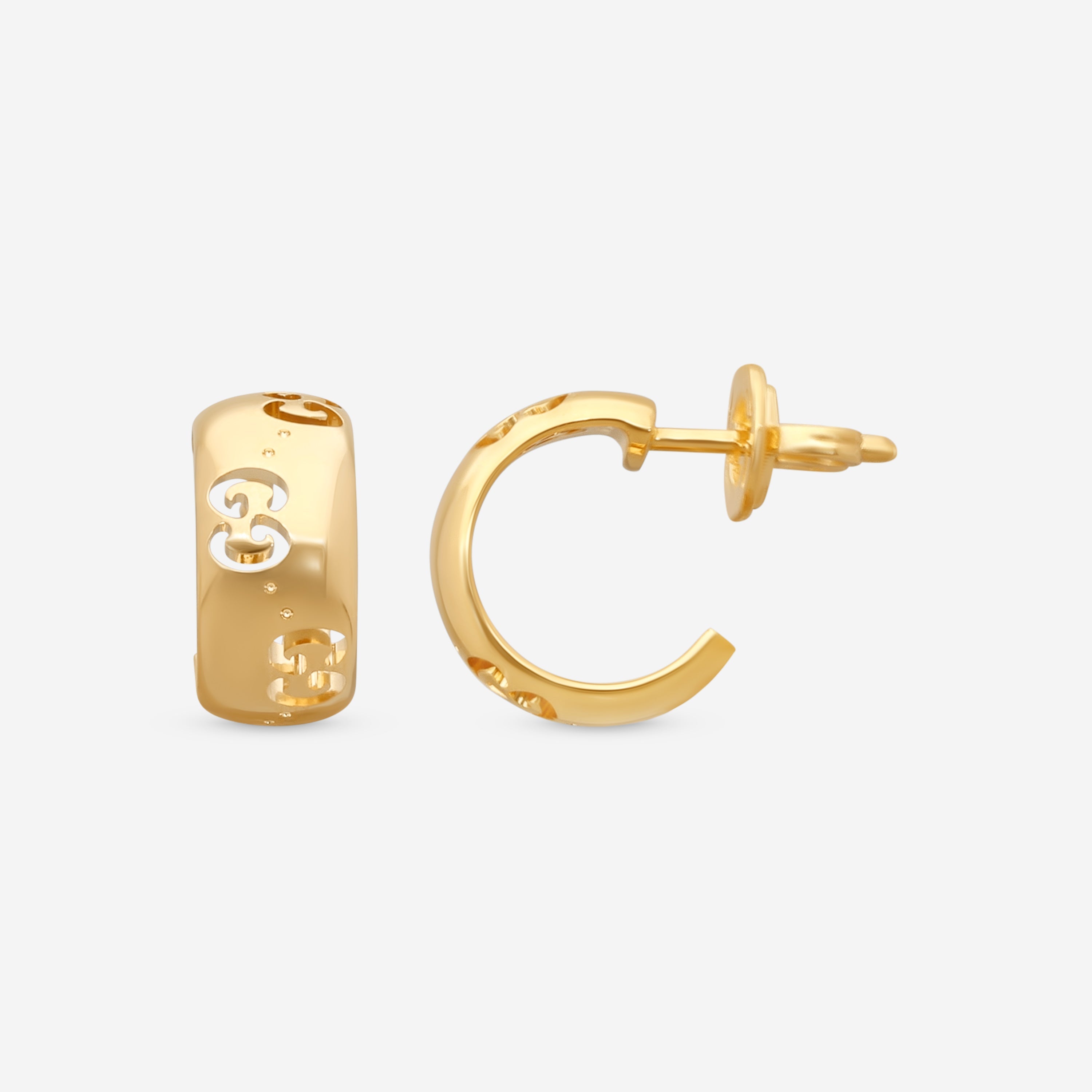 Gucci Icon 18K Yellow Gold Earrings MSRP $2,400 YBD80436100100U - THE SOLIST
