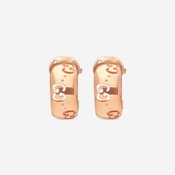 Gucci Icon 18K Rose Gold Earrings YBD80436100200U MSRP $2,300 - THE SOLIST