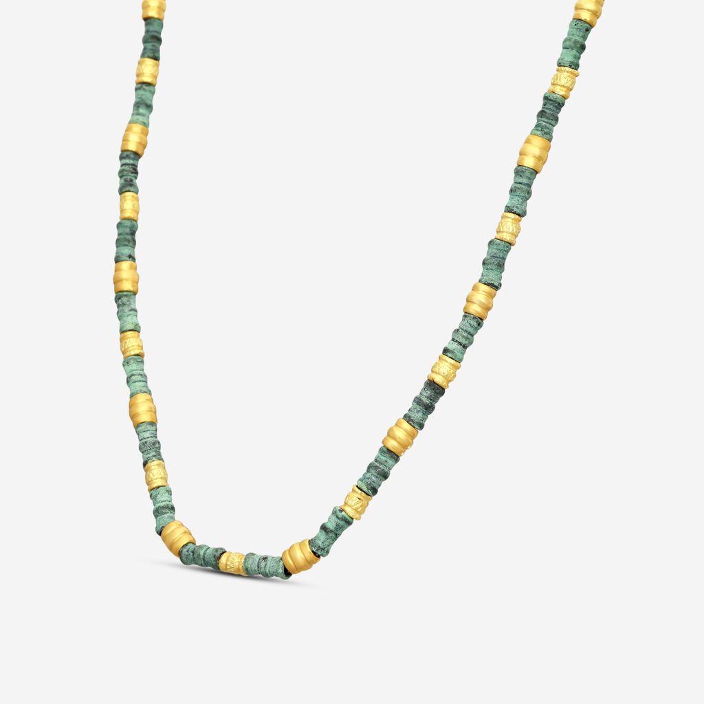 Armenta 18K Yellow Gold & Grey Sterling Silver Station Necklace 22292