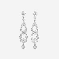 Suna Platinum Diamond Drop Lace Earrings E2420P