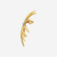 Suna 18K Yellow Gold & Platinum Diamond Beveled Pin P7433T